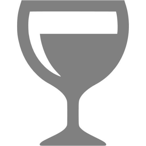 Gray Wine Glass Icon