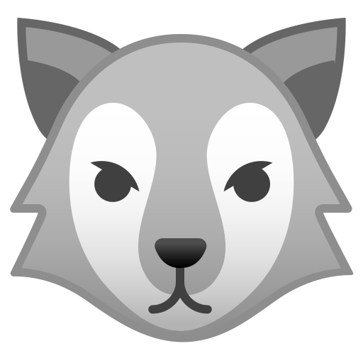 Wolf Face Icon Noto Emoji Animals Nature Iconset Google