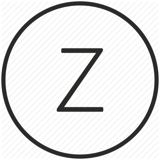 Key, Keyboard, Letter, Round, Z Icon