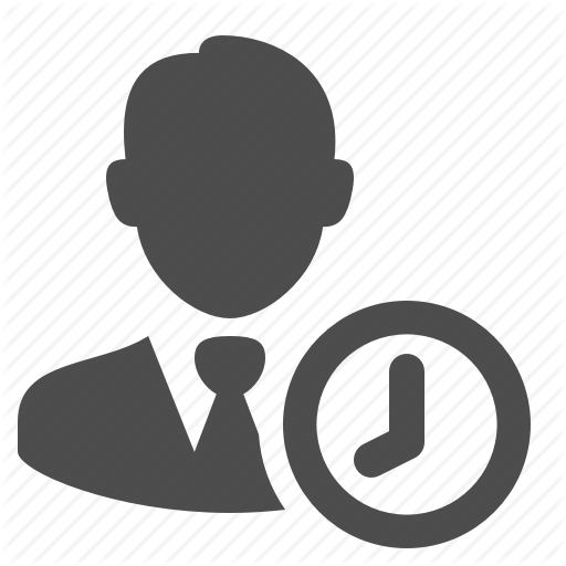 Businessman, Clock, Deadline, Man, People, Time Icon