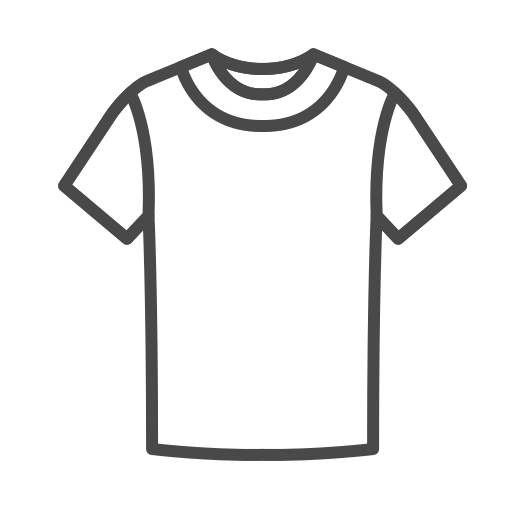 T, Shirt Gratuit De Clothing Icons Stroke