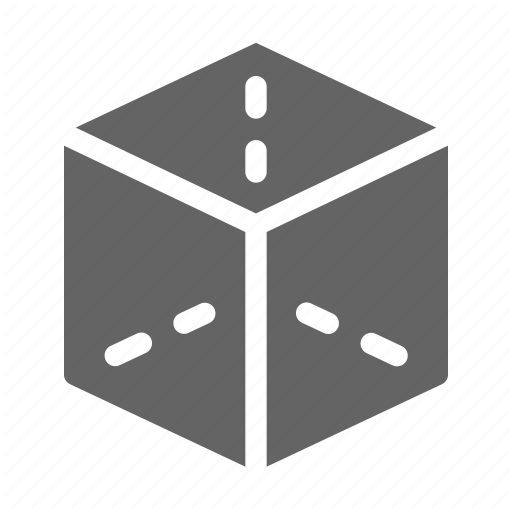 Cube, Geometric Icon