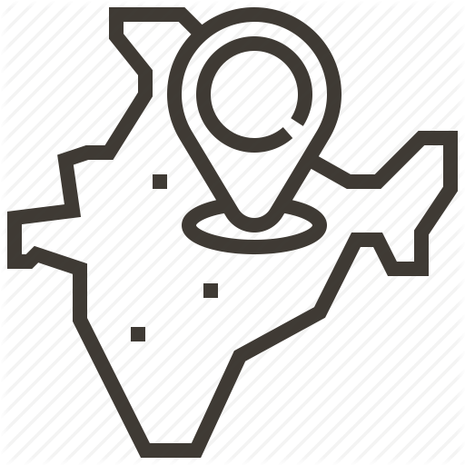 Country, India, Location, Map Icon