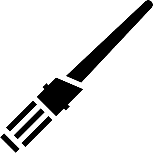 Lightsaber Black And White Clipart