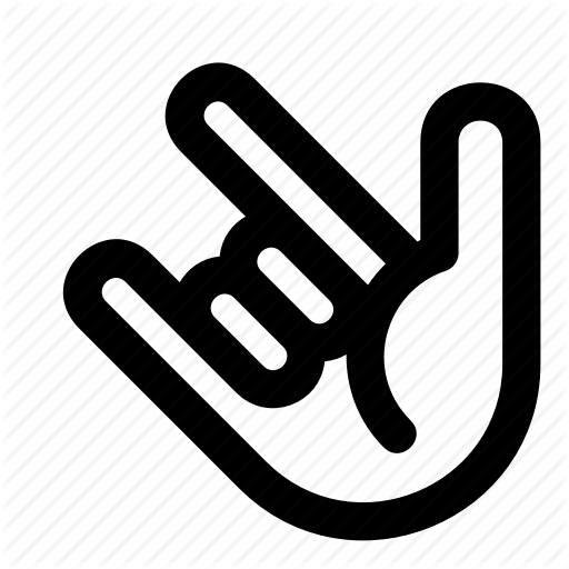 Finger, Hand, Palm, Rock Roll, Sign, Sign Of The Horns, Yeah Icon