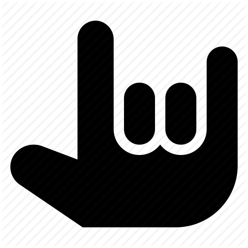 Hand, Rock Icon