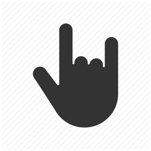 Metal, Music, Rock Gesture, Rock Hand Icon