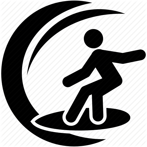Nautical, Sports, Surf, Surfing, Tourism, Vacation, Water, Waves Icon
