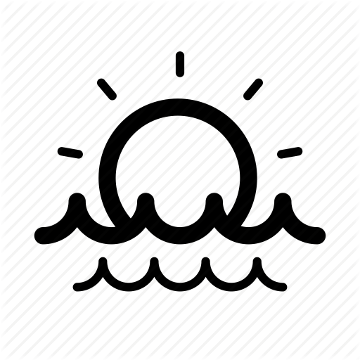 Beach, Sea, Summer, Sun, Surf, Wave, Waves Icon