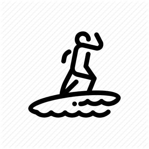 Board, Man, People, Surf, Surfing Icon