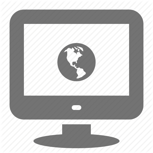 Computer, Desktop, Globe, Internet, Monitor, Screen, World Icon