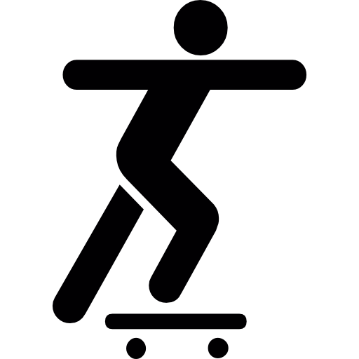 Young Man Skating Icons Free Download