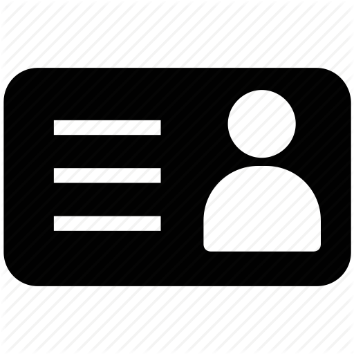 Business Card, Id Card, Identity Card, Membership Card Icon