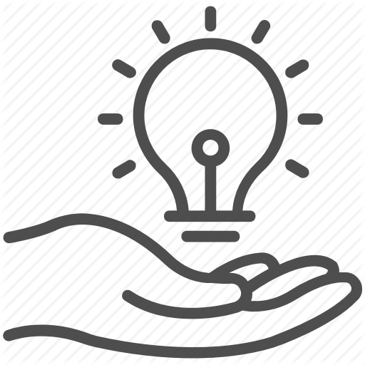 Bulb, Electric, Hand, Idea, Innovative, Light, New Idea Icon