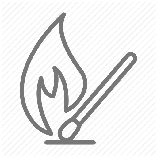 Fire, Flame, Ignite, Light, Match Icon