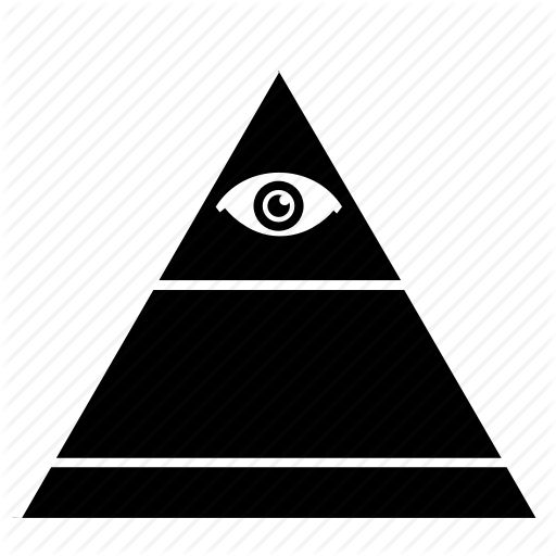 Eye, Illuminati, Pyramid, Top, Triangle Icon