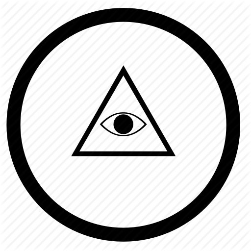 Illuminati, Pyramid, Round, Triangle Icon