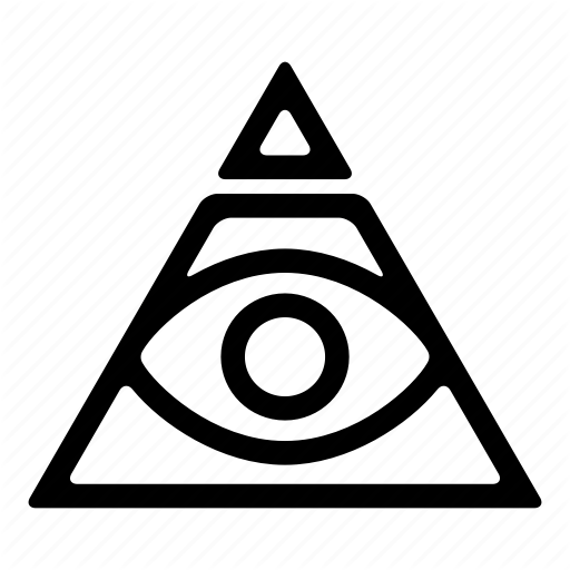 All Seing Eye, Illuminati, Secret Society, Triangle Icon