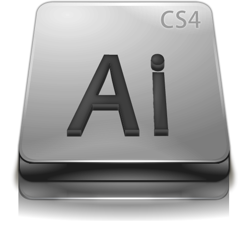 Adobe, Cs, Gray, Illustrator Icon