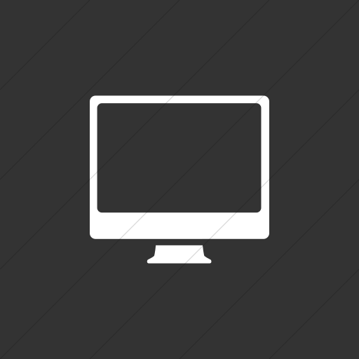 Flat Square White On Dark Gray Raphael Imac Icon