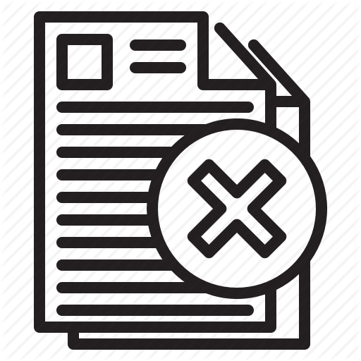 Communication, Document, Error Icon