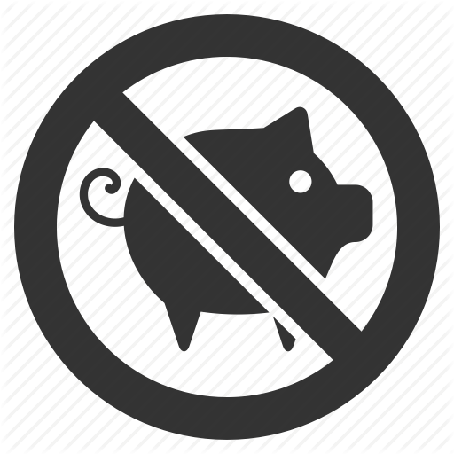 Closed, Forbidden, No Pork, Not Available, Pig, Piggy, Stop Icon