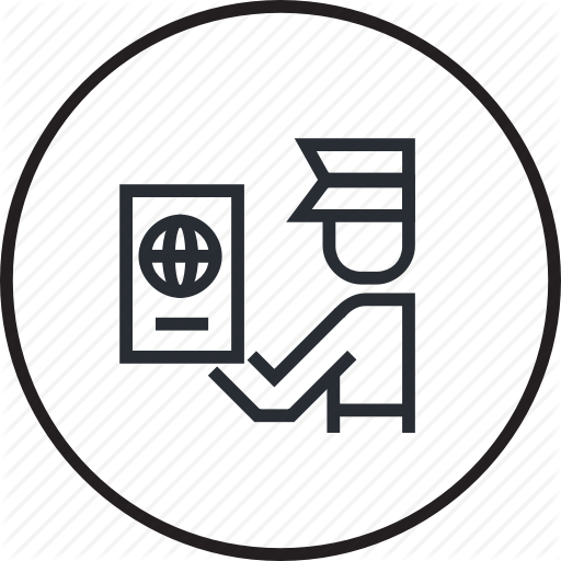 Immigration, Justice, Law, Lawyer, Legal, Line Icon