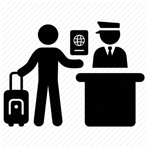 Immigration, Officer, Passport, Travel Icon