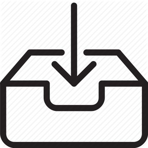 Box, Clipboard, Documents, Down, Download, Import, Inventory Icon