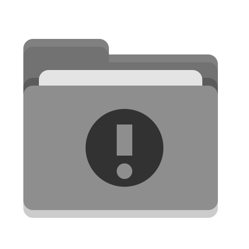 Folder, Grey, Important Icon Free Of Papirus Places