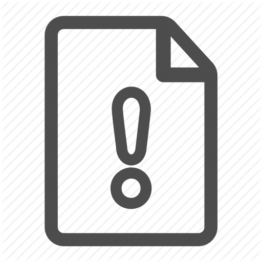 Document, File, Important, Page, Paper, Sheet, Warning Icon