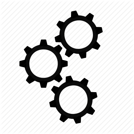 Cogs, Gears, In Progress, Processing, Working Icon