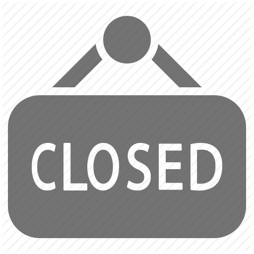 Business, Closed, Inactive, Shop, Sign, Store Icon