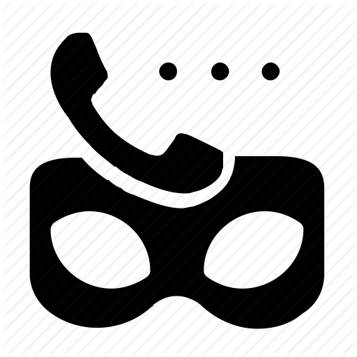 Call, Dial, Incognito Icon