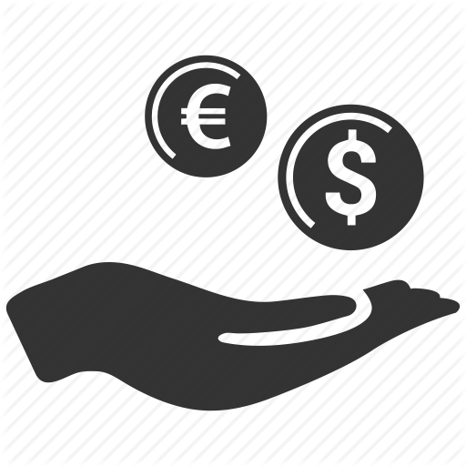 Cash, Coins, Hand, Income, Investment, Money, Revenue Icon