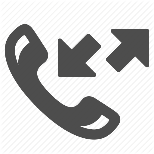Arrows, Calls, Incoming, Outgoing, Phone, Telephone Icon