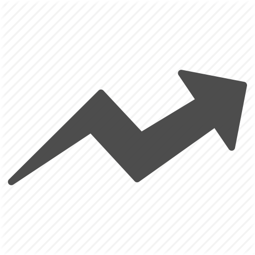 Arrow, Chart, Diagram, Graph, Growth, Progress, Trend Icon
