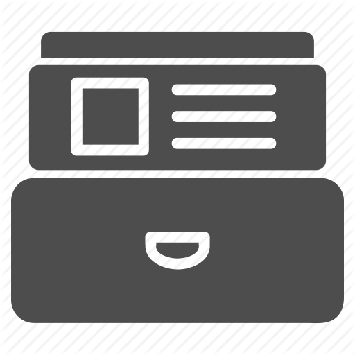Accounts, Archive, Card Index, Data, Database, Document, Records Icon