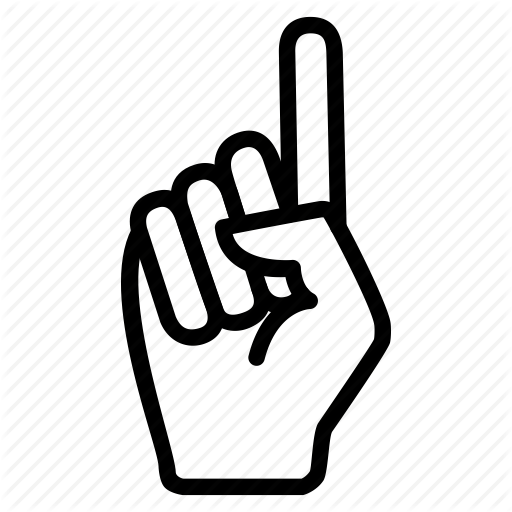 Finger, Gesture, Hand, Index, Up Icon
