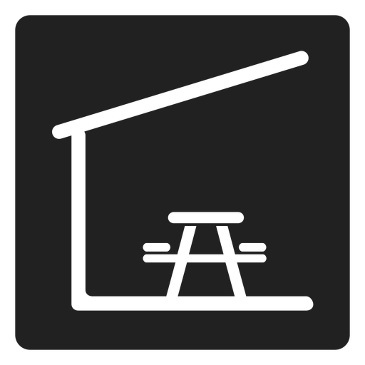 Indoor Picnic Table And Chair Square Icon