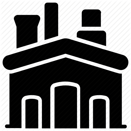 Factory, Industrial Building, Industry, Mill, Small Industry Icon