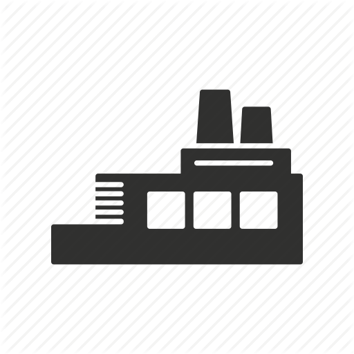 Building, Estate, Factory, Industrial Building Icon