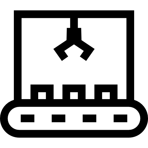 Automation, Industry, Technology, Factory, Machinery, Industrial Icon