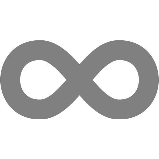 Gray Infinity Icon