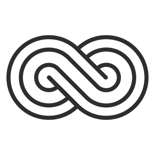 Striped Infinity Logo Infinite