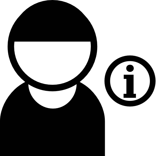 User, With, Info, Round, Button Icon Free Of User Variation Set