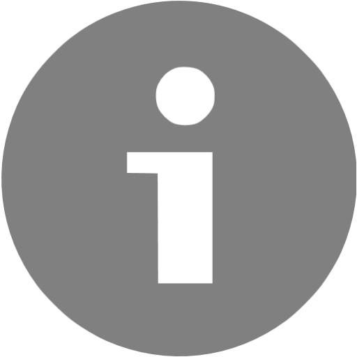 Gray Info Icon