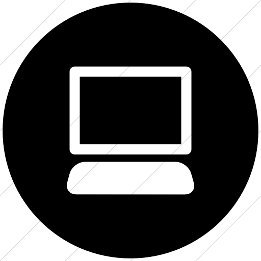 Flat Circle White On Black Ocha Humanitarians Activity