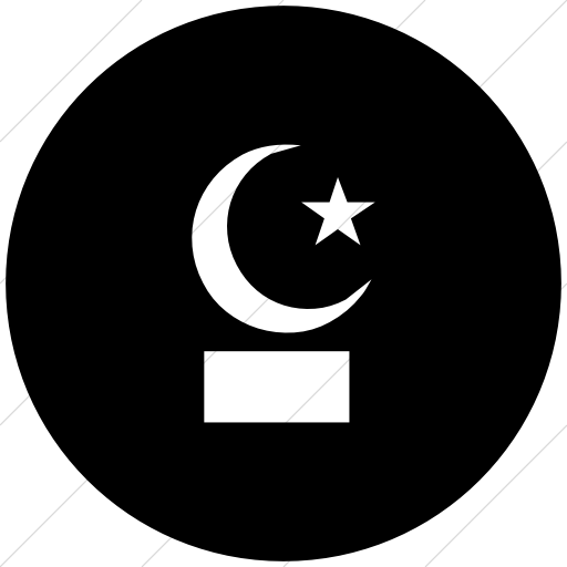 Flat Circle White On Black Ocha Humanitarians