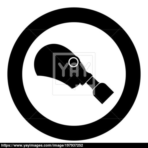Gasmask Or Inhaler Icon Black Color Vector Illustration Simple